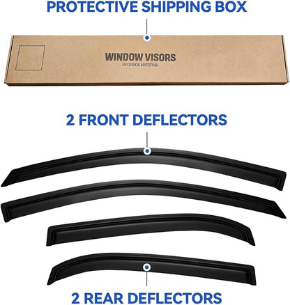 Window Visors Rain Guards for 2010 2011 2012 2013 2014 2015 2016 2017 Chevy - Image 5