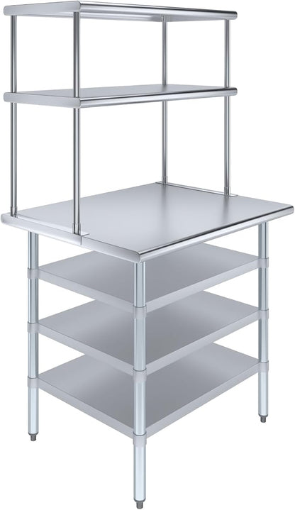 Amgood 30" x 36" Stainless Steel Work Table by AmGood