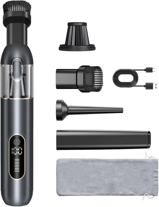 4-in-1 Handheld Cordless Car Vacuum – 19000PA, Brushless Motor, 2-in-1 Blow & by UpgradedCarVacuum