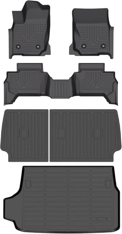 Wayhigh-All Weather Floor Mats and Cargo Mat Set Fit by Wayhigh