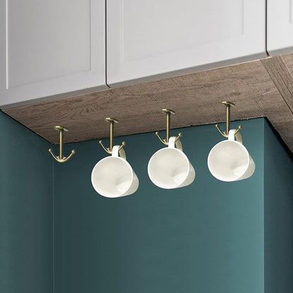 Ball Two Prong Ceiling Hook for Closet Top Bathroom Kitchen Cabinet Garage Pack - Image 7