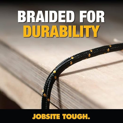 DEWALT Heavy Duty USB to Lightning Cable Durable iPhone Charger, Lightning - Image 2