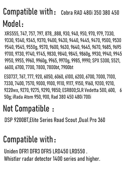 Radar Detector Power Cord Compatible - Image 5