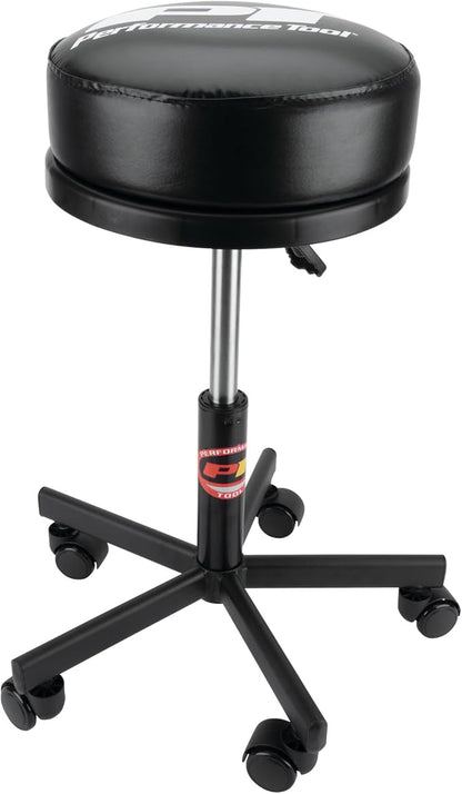 Performance Tool W85033 Extra-Thick Big Top Pneumatic Rolling Shop Stool - Image 4