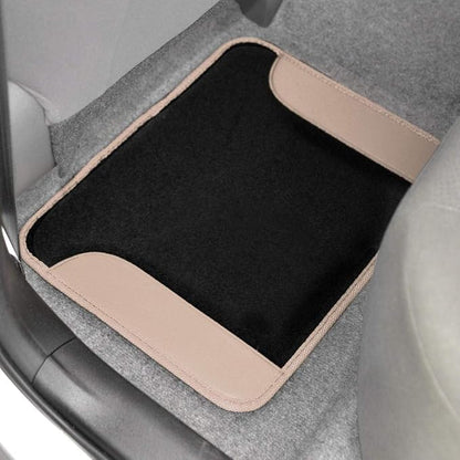 BDK carXS Fresh Two-Tone Carpet Floor Mats, Tribal Tattoo Design - Image 6