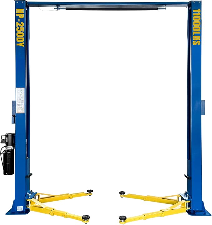 110V Two Post Car Lift 11, 000 LBS Single-Sided Unlocking Overhead Heavy Duty 2 - Image 9