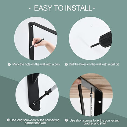 20 Pack L18 x H 12" Black Heavy Duty Shelf Brackets - Image 3