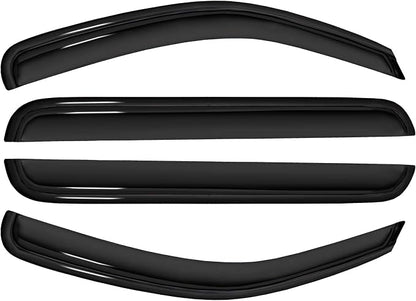 4pc Sun Rain Guards Window Visor Wind Deflector Compatible - Image 3