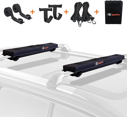 MeeFar Universal Roof Rack Pads Fit on Cross Bars by MeeFar