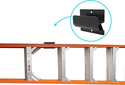 Ladder Hooks for Garage Organization, Wall Mount Storage Rack, Heavy Duty - Image 8