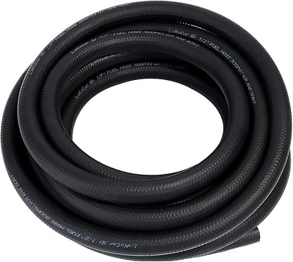 LokoCar Rubber Fuel Hose Line Push Lock 1/2" ID SAE 30R7 NBR 25ft 300PSI Black - Image 8