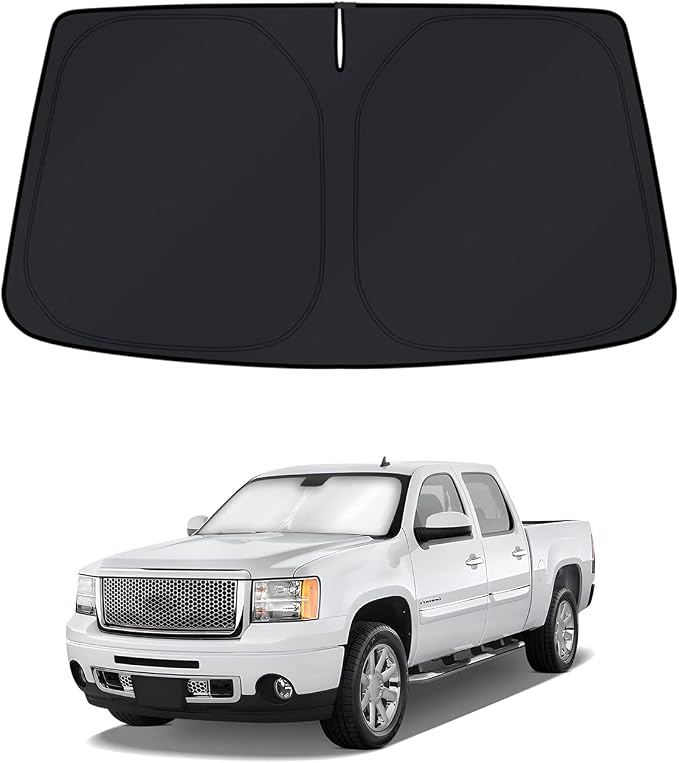 KUST Windshield Sun Shade for Chevrolet Silverado/GMC Sierra 2007-2013 Window by KUST