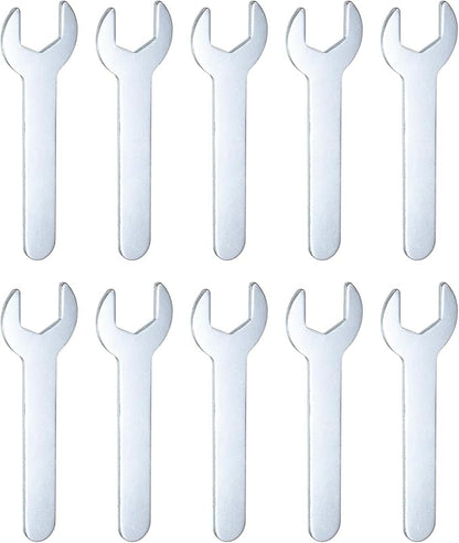 HARFINGTON 10pcs Small Wrench 16x95x2mm Metric U-Shaped Single Open Ended by HARFINGTON