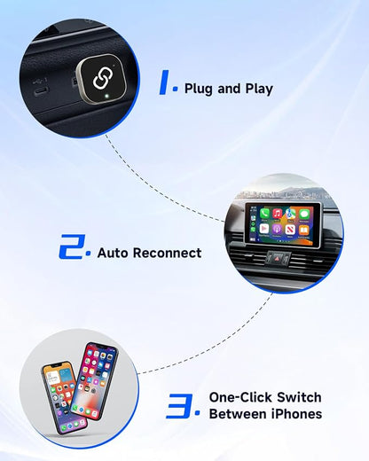 Wireless CarPlay Adapter – 2025 Upgraded Mini Design, Fast Pairing, Stable - Image 3