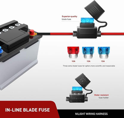 Nilight LED Light Bar 2PCS 60W 4 Inch Flood Spot Combo LED Work Light Pods - Image 7