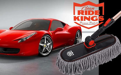 Car Duster Set, Car Duster Exterior Extendable Handle, Scratch Remover Large - Image 7