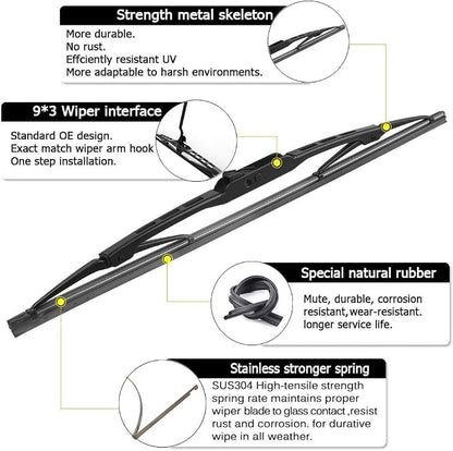 AUTOBOO 22"+22" Windshield Wipers Blades Replacement - Image 2