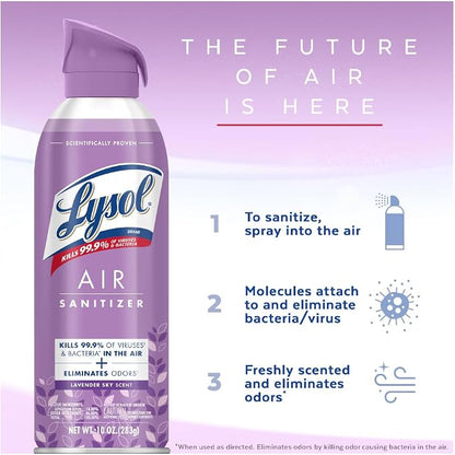 Lysol Air Sanitizer Spray, For Air Sanitization and Odor Elimination, Simple - Image 5