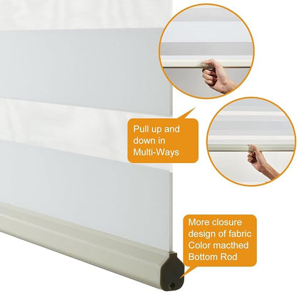 Persilux Zebra Blinds for Windows, Cordless Roller Shades for Windows Room - Image 3
