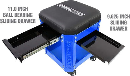 OEMTOOLS 24996 Blue Workshop Creeper Seat, Rolling Stool - Image 2