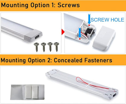 LED Interior Utility Light Fixture 10.6" x 2.6", High Lumen-Output Low Current - Image 4