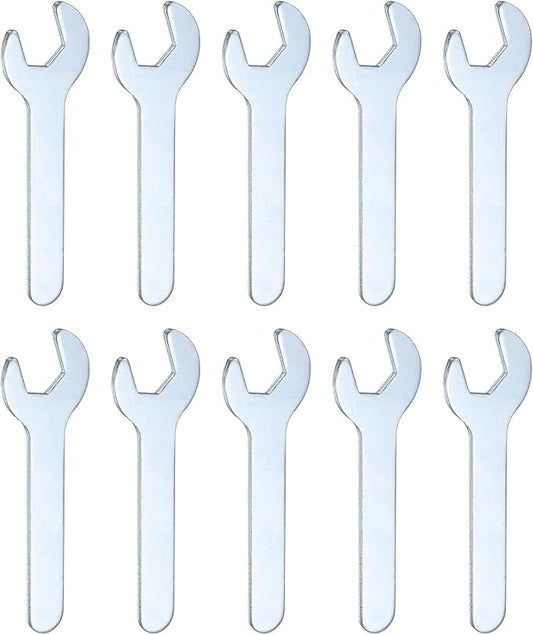 HARFINGTON 10pcs Small Open End Wrench 10x70x1.8mm Metric U-Shaped Single Open by HARFINGTON