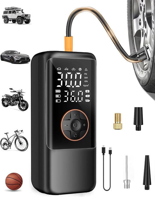 Tire Inflator Portable Air Compressor, 150PSI Air Compressor by MAKELIFT