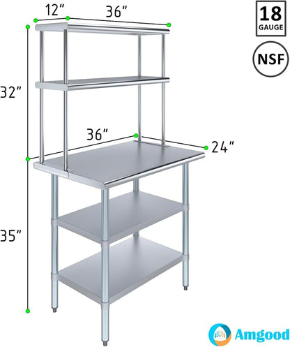 AmGood Stainless Steel Work Table - Image 3