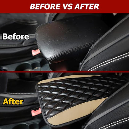Car Center Console Cushion Pad, Universal Leather Waterproof Armrest Seat Box - Image 3