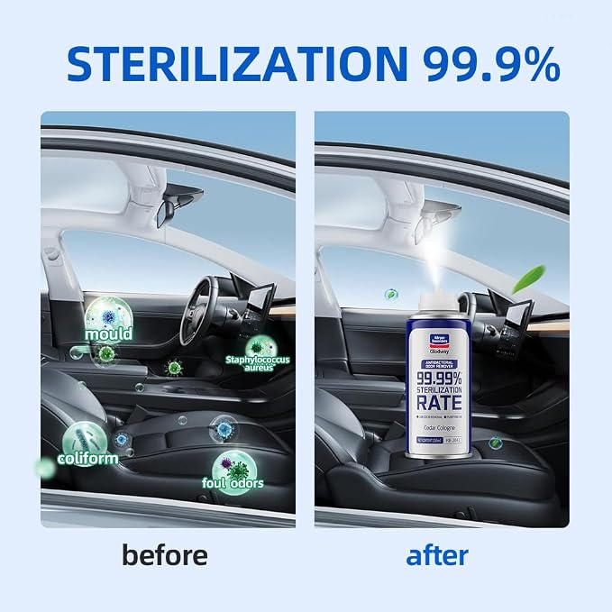 Glodway Whole Car Air Refresher Spray, Odor Eliminator Eliminates Strong - Image 3