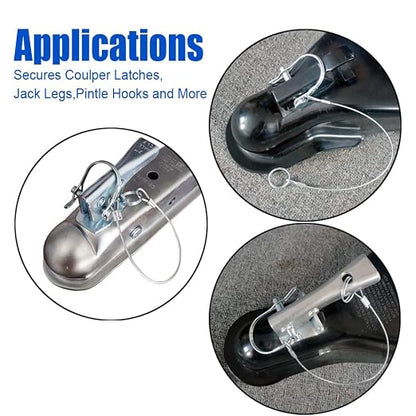 10Pcs Trailer Coupler Pin 5/16x 1-3/4（WxL） Prevents Loss Trailer Hitch Locking - Image 3