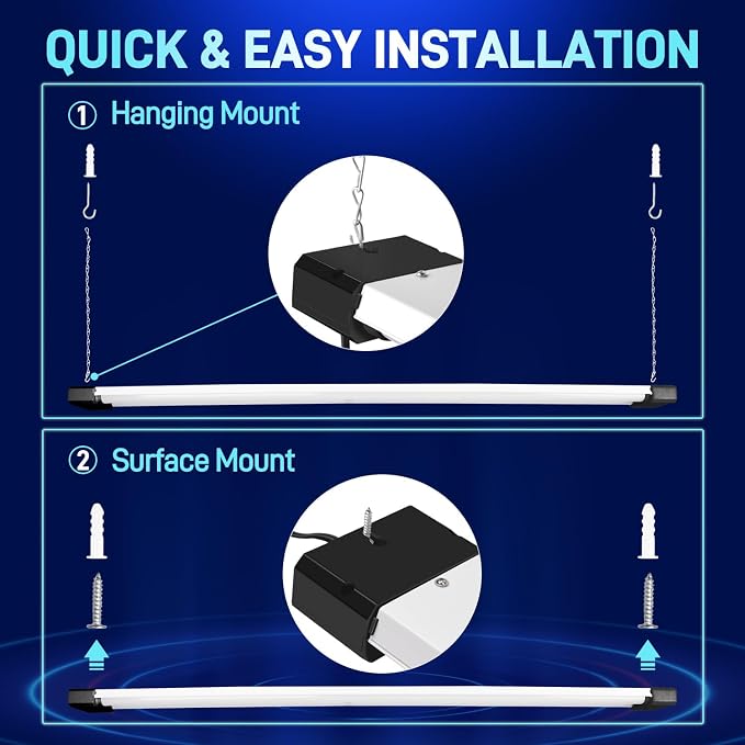 hykolity 1 Pack 4FT Linkable LED Shop Light - Image 3
