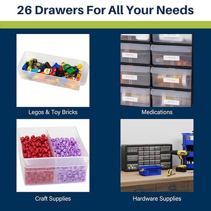 Akro-Mils 26-Drawer Plastic Drawer Storage Cabinet - Image 5