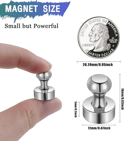 10Pack Fridge Magnet, Push Pin, Strong Rare Earth Magnets - Image 2