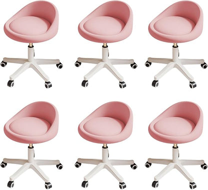 Rolling Stool Set of 6 Rolling Hydraulic Salon Stool by Walktory