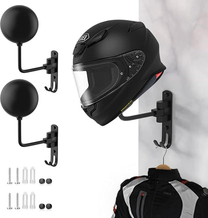 aiGear Motorcycle Helmet Holder, 180°Rotatable Motorcycle Helmet Rack - Image 8