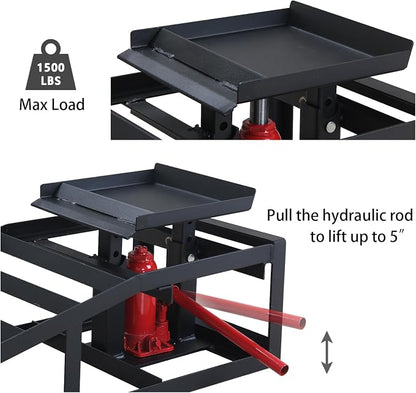 Hydraulic Car Ramps 11000lbs Low Profile Car Lift Service Ramps Truck Trailer - Image 3