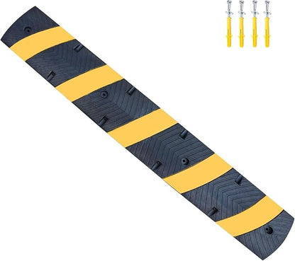1 Pack 72 Inch Heavy Duty Rubber Speed Bump Ramp – Cable Protector, Driveway by OranclUS