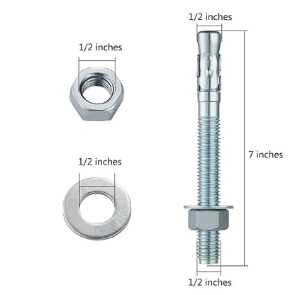 1/2x7" 30Pcs Inch Standard Fasteners - Image 2