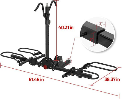 Young 200 lbs. 2 Bike Rack Hitch Mount Platform Style - Image 8