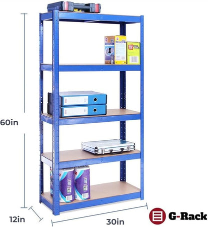 G-Rack | 5 Tier Garage Shelving Units | Metal Shelving Storage | Heavy-Duty - Image 3