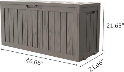 90 Gallon Lockable Resin Deck Box - Image 2