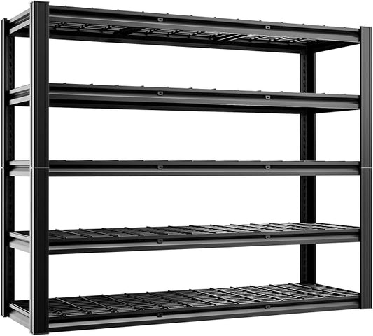 5-Tier 60" W x 20" D x 72" H Garage Shelving 30000LBS Heavy Duty Adjustable by cynnda