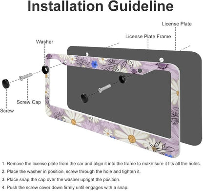 Flowers Daisy License Plate Frames - Image 5
