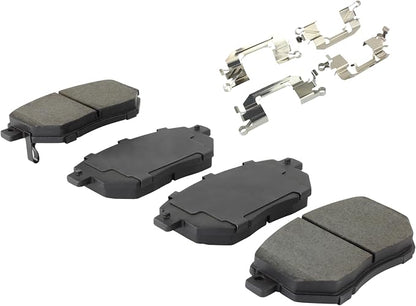 Premium Semi-Metallic Front Brake Pads Compatible - Image 2