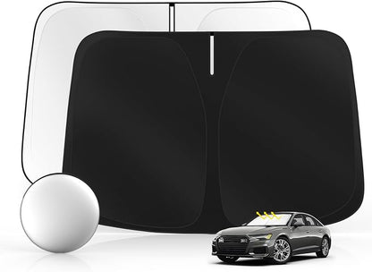 Windshield Sun Shade for Audi A6 2019-2025 Foldable Sunshade Custom Fit Front by SULAGIWINDSHIELDSUNSHADE