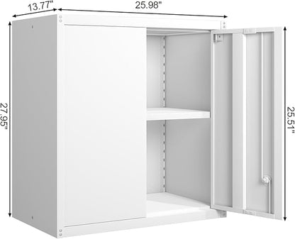 GREATMEET Metal Wall Cabinet, Wall Mounted Cabinet - Image 3