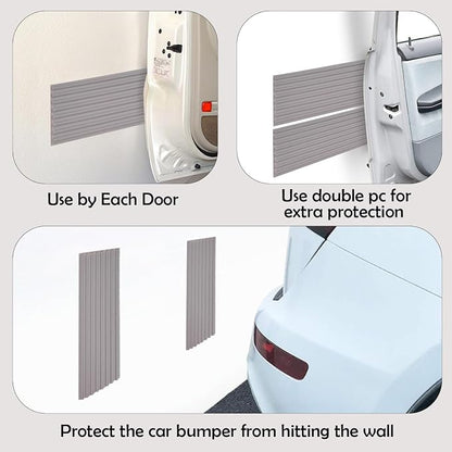 RUBBER BOND Garage Wall Protectors - 4in x 10ft Strong Self-Adhesive Rubber - Image 5