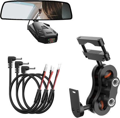 Radar Detector Mount, Rearview Mirror Rod Radar Mounting Bracket+Rearview by SDSACZMU