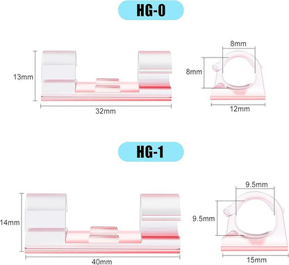 XHF 35pcs Large Self Adhesive Cable Clips Clear, Wire Clips Cable Management - Image 3
